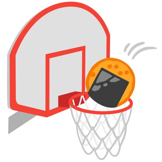 basketball rice cracker