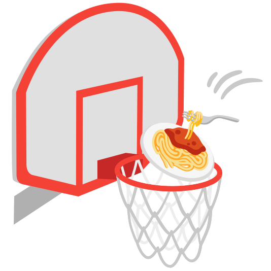 basketball spaghetti