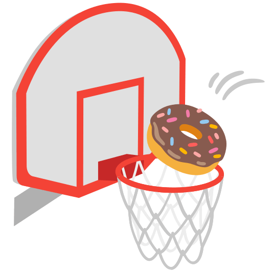 basketball doughnut