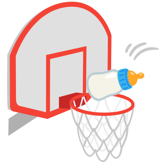 basketball baby bottle