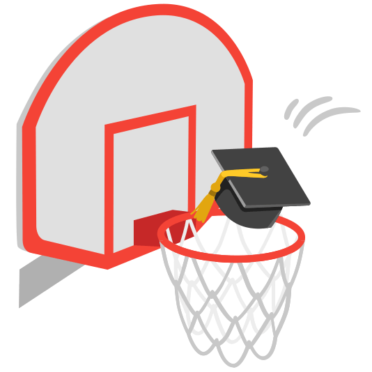 basketball mortar board