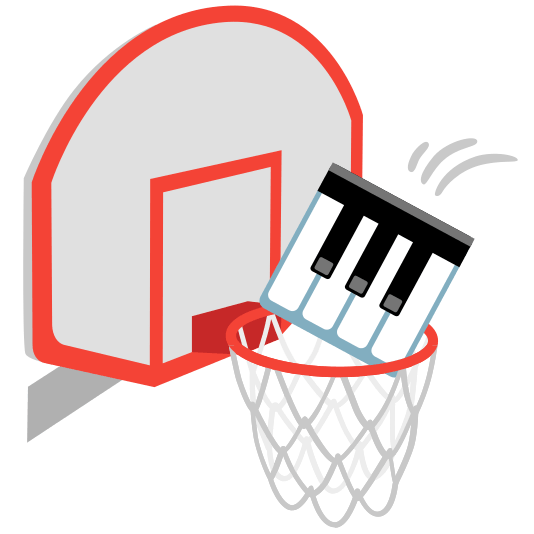 basketball musical keyboard
