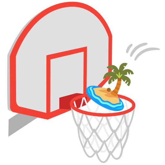 basketball desert island