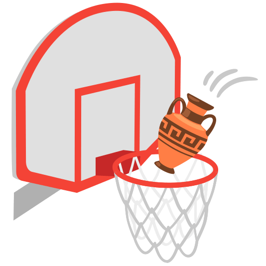 basketball amphora