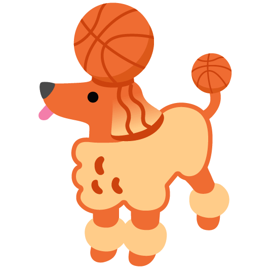 basketball poodle