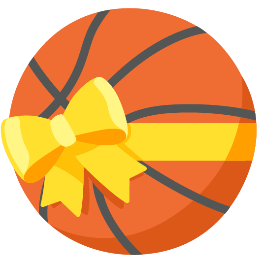 basketball gift heart