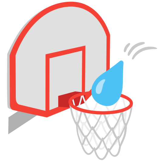 basketball droplet