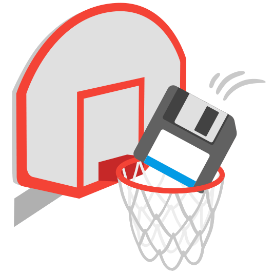 basketball floppy disk