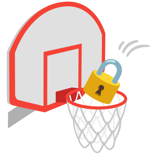 basketball lock