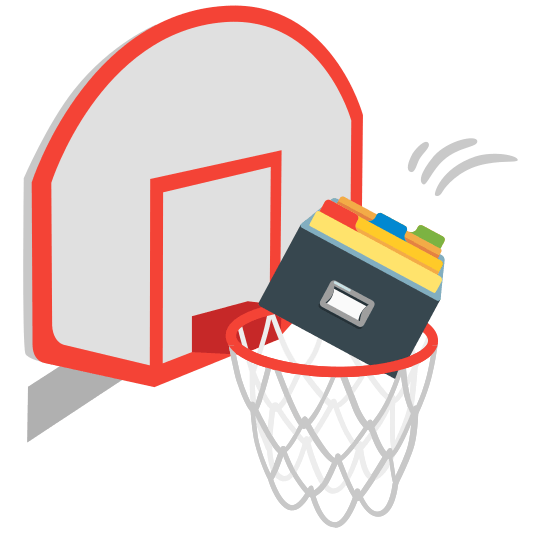 basketball card file box