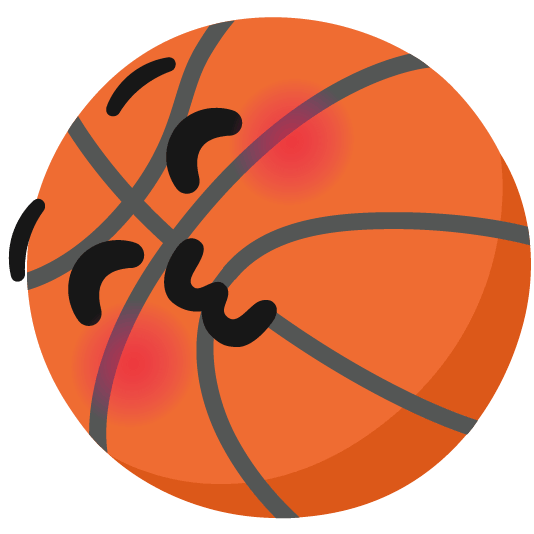 basketball kissing closed eyes