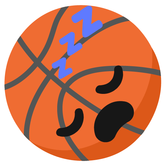 basketball sleeping