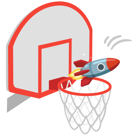 basketball rocket
