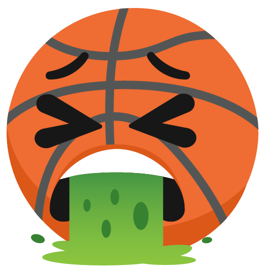 basketball face vomiting