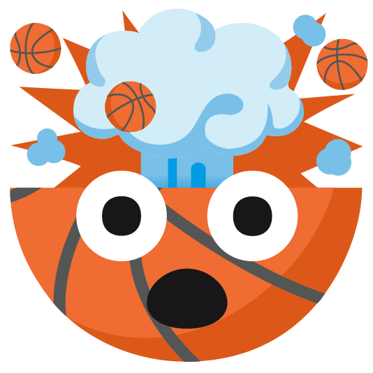 basketball exploding head