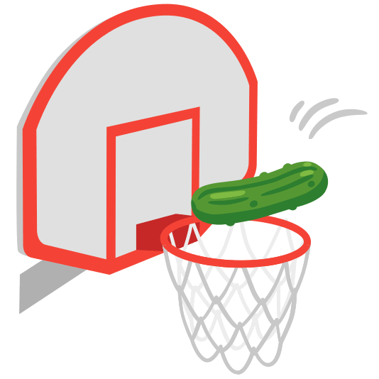 basketball cucumber