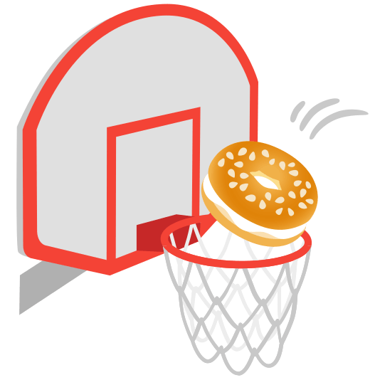 basketball bagel