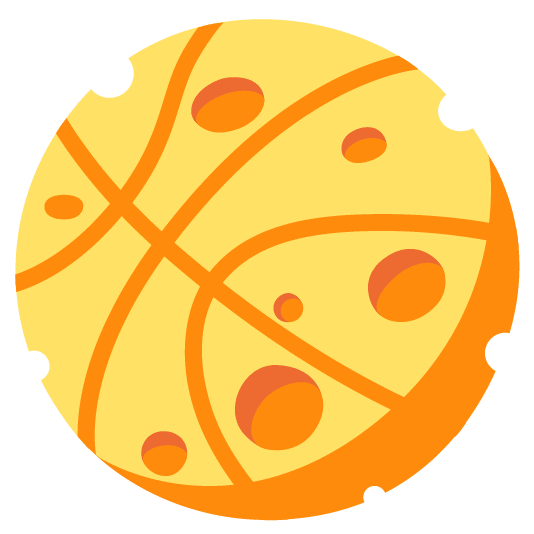basketball cheese wedge