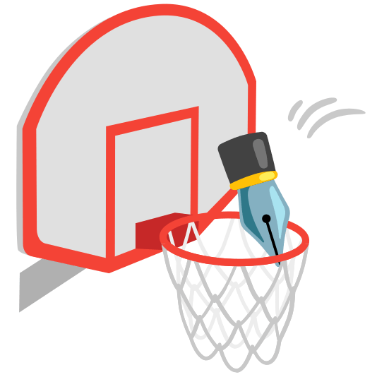 basketball black nib