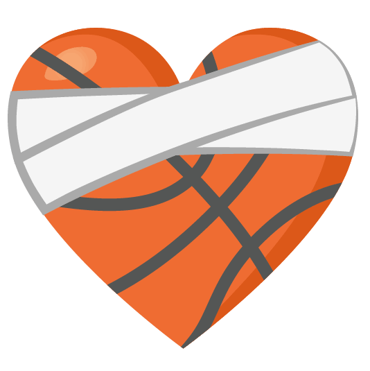 basketball mending heart