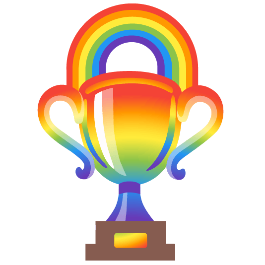 trophy rainbow