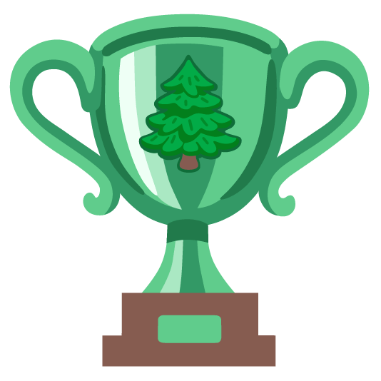 trophy evergreen tree