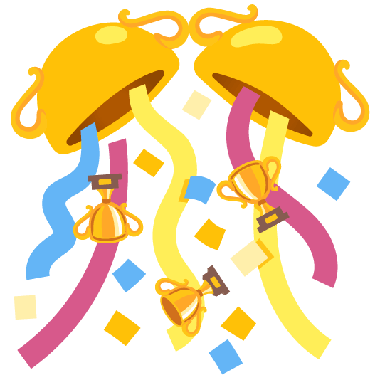 trophy confetti ball