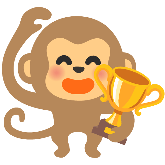 trophy monkey face