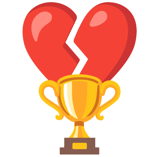 trophy broken heart