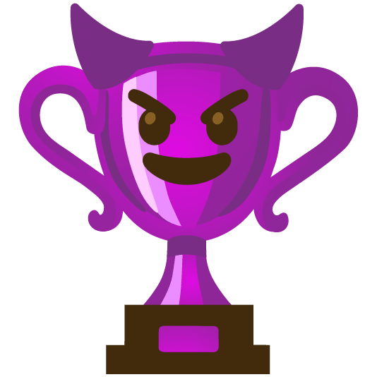 trophy smiling imp