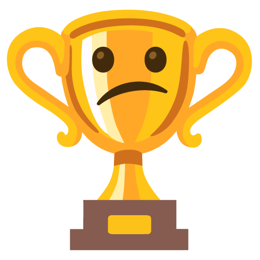 trophy confused