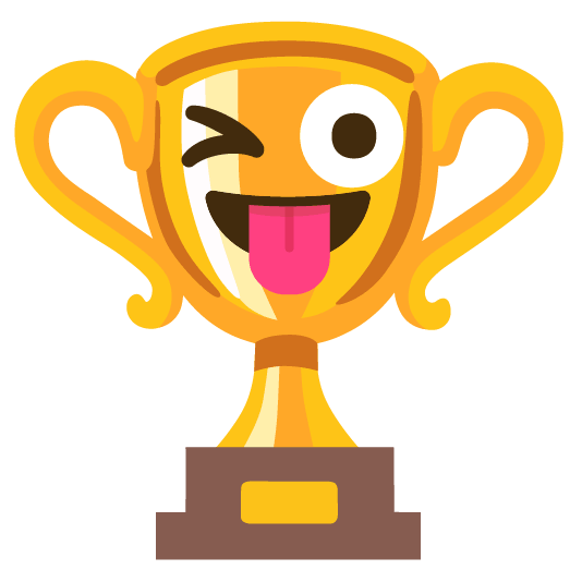 trophy stuck out tongue winking eye