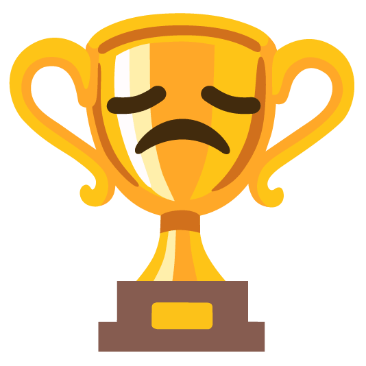 trophy disappointed