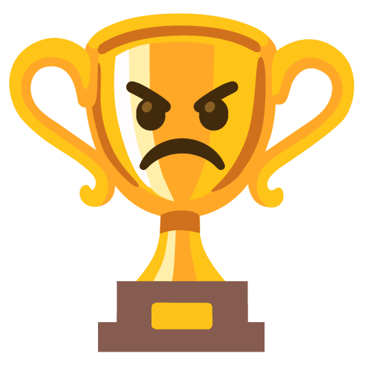 trophy angry