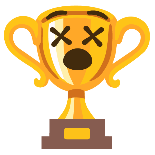 trophy dizzy face