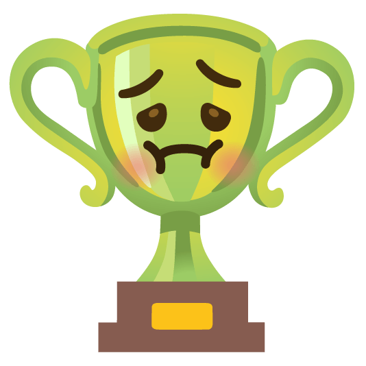 trophy nauseated face