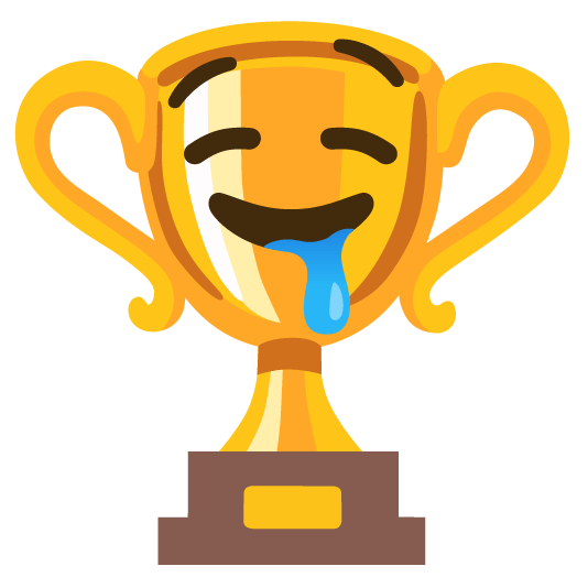 trophy drooling face