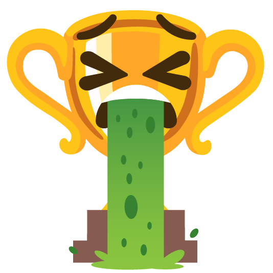 trophy face vomiting