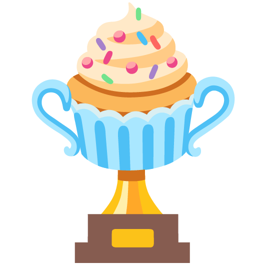 trophy cupcake