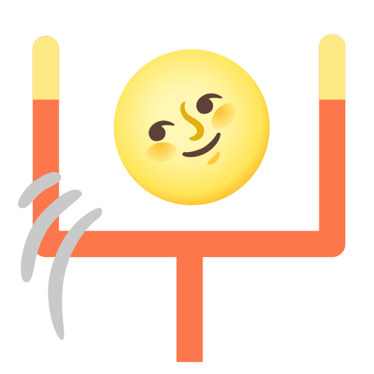 football full moon with face