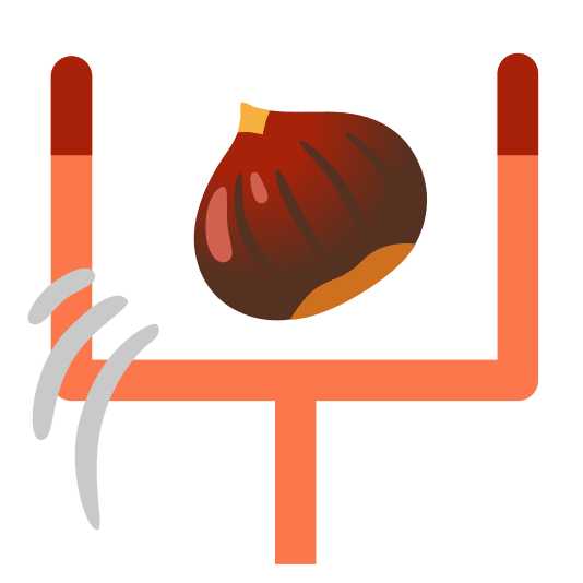 football chestnut