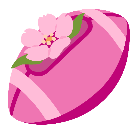 football cherry blossom