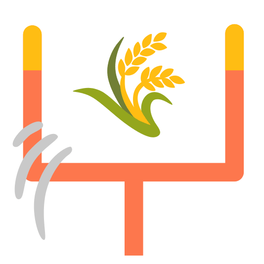 football ear of rice