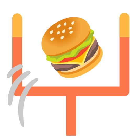 football hamburger