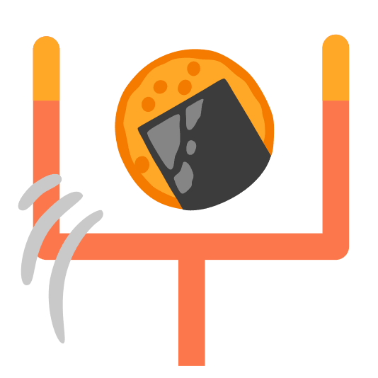 football rice cracker