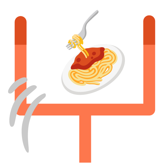 football spaghetti