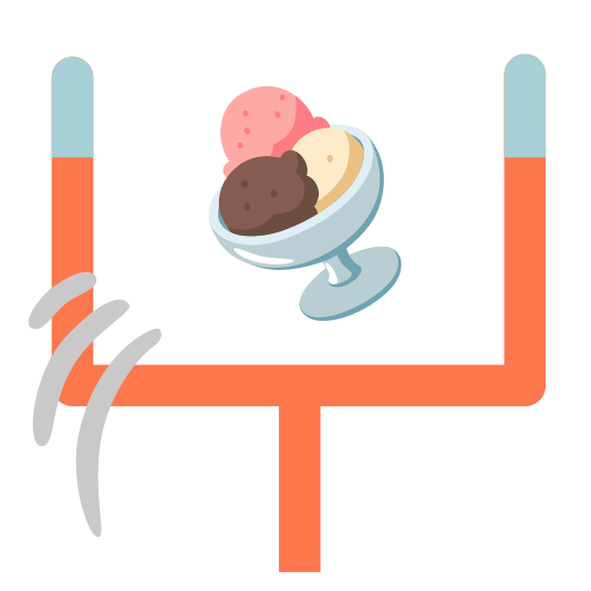 football ice cream