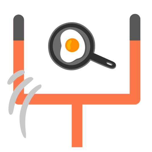 football fried egg