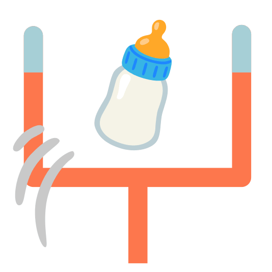 football baby bottle