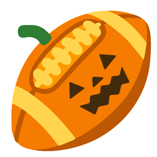 football jack o lantern